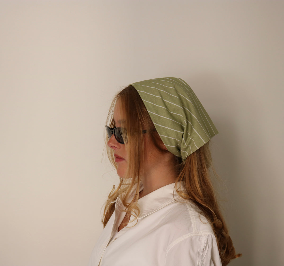 Olive Mist Cotton Scarf