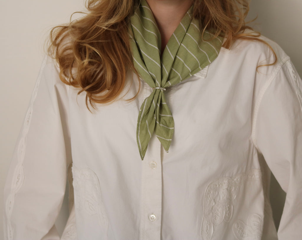 Olive Mist Cotton Scarf