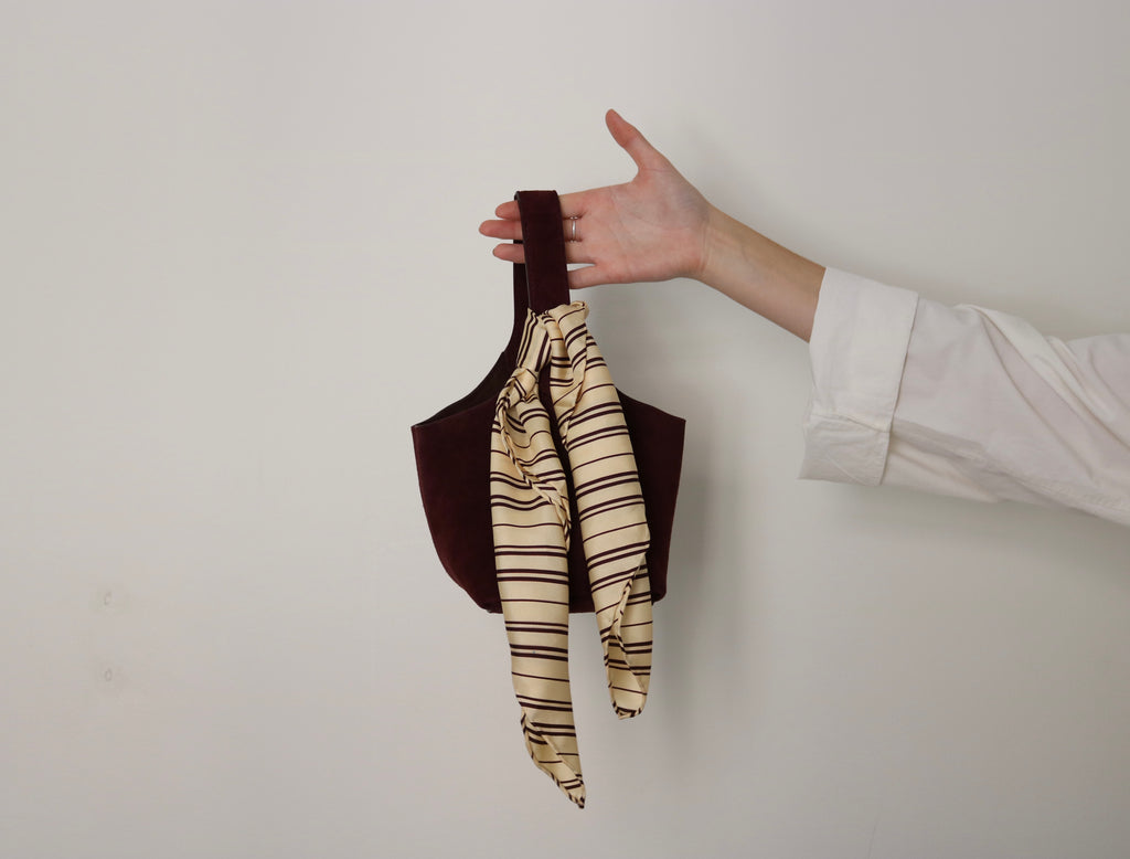 Burgundy Butter Silk Scarf