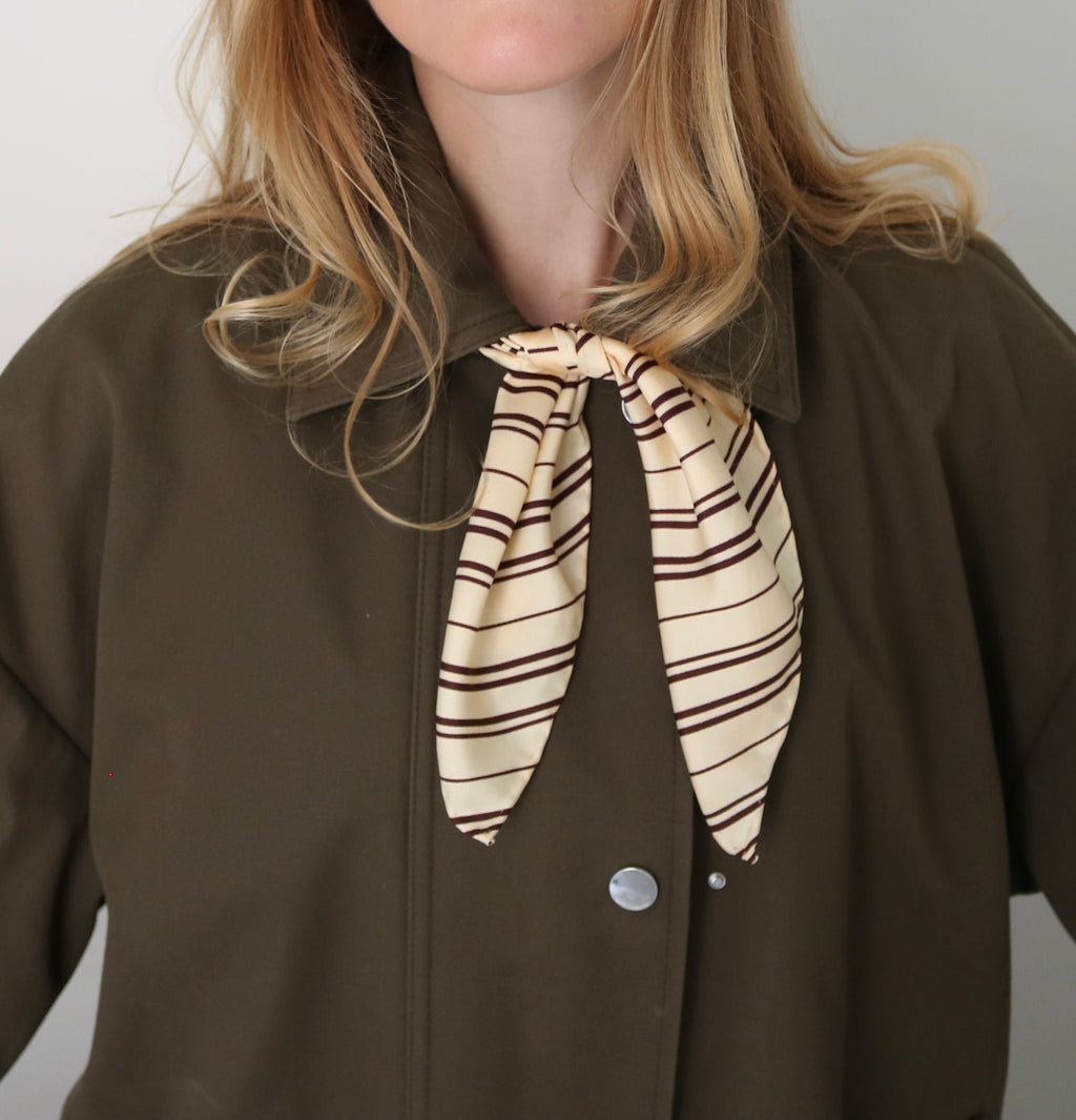 Burgundy Butter Silk Scarf