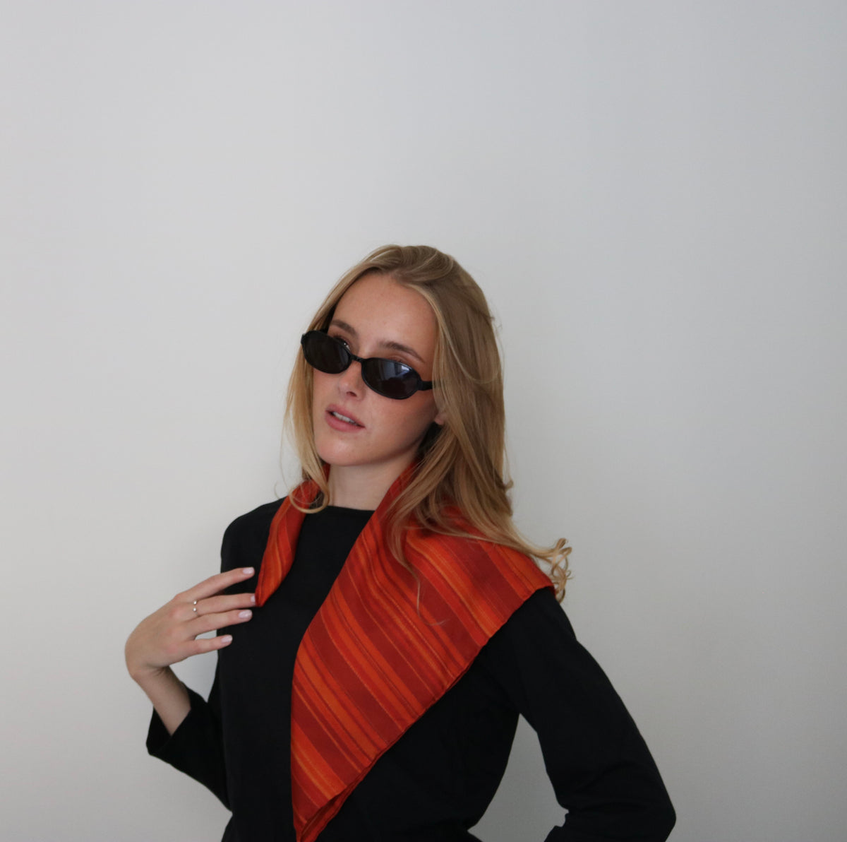 Nordic Ember Silk Scarf