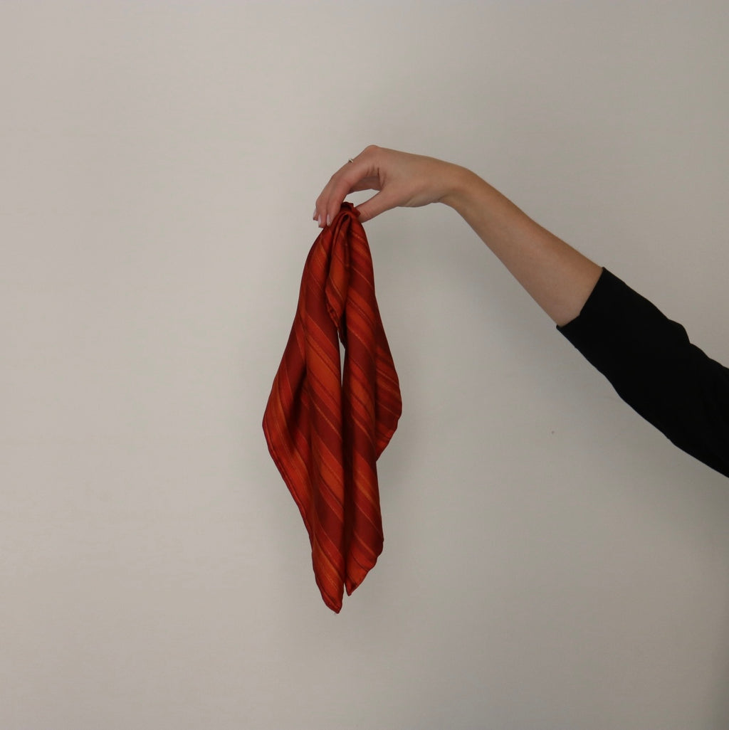 Nordic Ember Silk Scarf